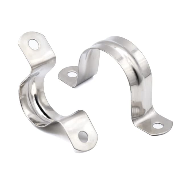 MgcTolBox U-Rohrschellen 80 mm, Rohrhalterung Edelstahl 304 Befestigungsschelle Rohrschelle Edelstahl Rohrbefestigungen, U-Typ Karte Rohrklemme | 10 Stück 80mm