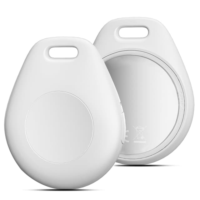 Schlüsselfinder,Smart Air Tracker Tag kompatibel mit Apple Wo ist? APP (iOS NUR,Nicht Android),Schlüsselfinder für Schlüssel,Gepäck,Koffer,Brieftasche,Austauschbarer Akku,IP67 wasserdicht,2PCS 2er-Pack