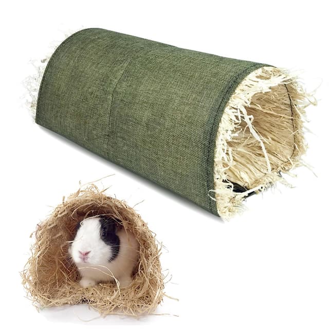 Hamster Tunnel, 38x16x19CM Hamster Spielzeug Meerschweinchen Zubehör Groß Kaninchen Tunnel Kuscheltunnel für Kleintiere, Meerschweinchen, Frettchen, Chinchilla, Igel