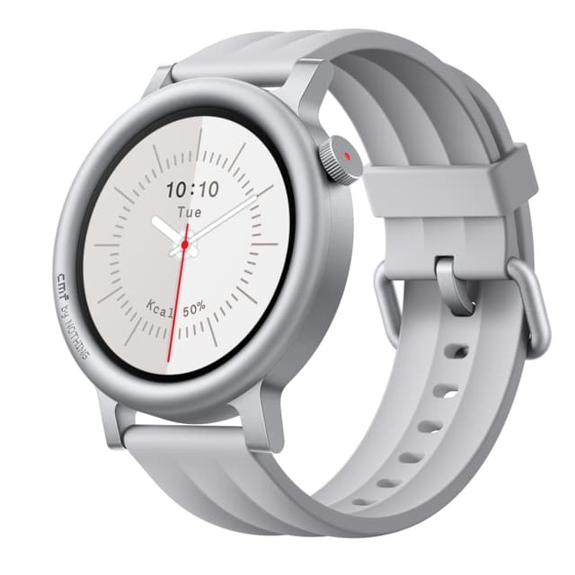 CMF Watch 3 Pro – Smartwatch 1,43" AMOLED, 13 Tage Akku, Dual-GPS, Bluetooth-Anrufe mit KI-Rauschunterdrückung, Herzfrequenz & Schlaftracking – Hellgrau