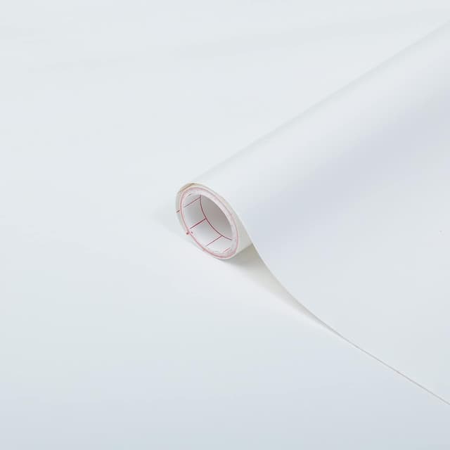 d-c-fix Möbel-Klebefolie Weiß matt 45 cm x 2 m - Möbelfolie selbstklebende Küchenfolie Folierung Küchen-Schrank Schrankfolie Deko-Folie Tisch Tischfolie Fensterbank Küchenfronten wasserfest 45B x 200L cm Weiß
