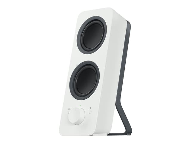 Logitech Z207 Kabelloser PC-Lautsprecher, Bluetooth, Stereo Sound, 10 Watt Spitzenleistung, 3,5 mm Eingang, Kopfhörerbuchse, Easy-Switch Feature, EU Stecker, PC/TV/Tablet/Handy - Weiß