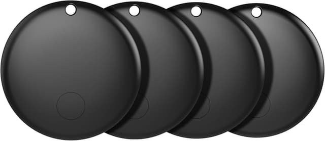 Air Tracker Tag Schlüsselfinder 4er Pack,Smart Tag Kompatibel mit Apple Wo ist? APP (Nur iOS),Wasserdichter Gegenstandssucher,Bluetooth-Tracker für Gepäck/Taschen/Koffer, Austauschbarer Batterie
