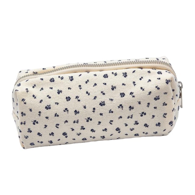 OYIWINMI Federmäppchen für Schule Büro, Federtasche mit Reißverschluss, Mäppchen mit Aesthetic Blumen, Pencil Case für Mädchen Kosmetiktasche und Geldtasche