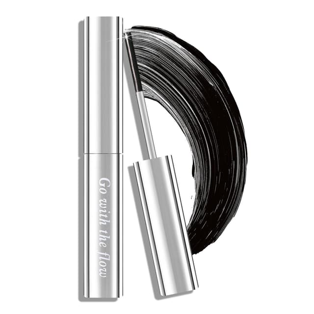 Prreal Metal Mascara, Long Lasting Metal Rod Mascara, Non-Clumping Flake Proof Bristle Less Metal Mascara, Smudge Proof Mascara Metal Wand, 01 Black