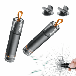 STFALI 2 Stück Gurtschneider Notfallhammer, Notfallhammer Auto Mit Gurtschneider,2 In 1 Car Accessories Wird mit Zwei Aufbewahrungswerkzeugen Geliefert, Auto Gadgets Notfall Pannenwerkzeug Angebot bei HelloDeals