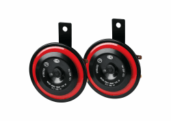 HELLA 3AL 012 588-291 Horn - HELLA STYLE HORN S98-12V - 115dB(A) - Frequenzbereich: 400Hz - Hochton - elektrisch - ECE - Gehäusefarbe: rot/schwarz - Menge: 1 Angebot bei HelloDeals