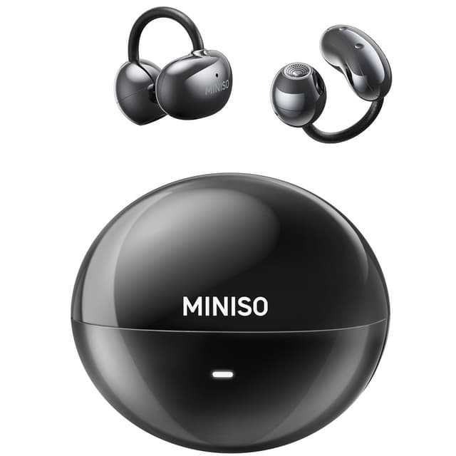 MINISO MS192 KI Kopfhörer Übersetzer, 4 Übersetzungsmodi mit App, 3-in-1 Echtzeit Sprachübersetzer Kopfhörer mit 135 Sprachen,48H Bluetooth V6.0 Übersetzer Kopfhörer für Business, Reisen, Lernen
