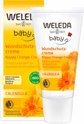 WELEDA Bio Baby Calendula Wundschutzcreme 30ml - Naturkosmetik Babypflege Windelcreme schützt empfindlicher Babyhaut im Windelbereich. Natürliche Hautpflege hilft bei gereizter Haut & Windelausschlag Transparent 30 ml Angebot bei HelloDeals