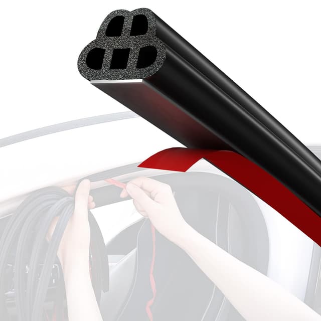 Hzetuu Auto Türdichtung Selbstklebend Gummidichtung – 10.3M Geräuschdämmend, Wasserdicht, Flexibel, Einfache Montage für Auto, Wohnwagen, Fenster – Passgenau, Langlebig & Schutz