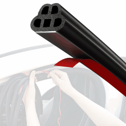 Hzetuu Auto Türdichtung Selbstklebend Gummidichtung – 10.3M Geräuschdämmend, Wasserdicht, Flexibel, Einfache Montage für Auto, Wohnwagen, Fenster – Passgenau, Langlebig & Schutz Angebot bei HelloDeals