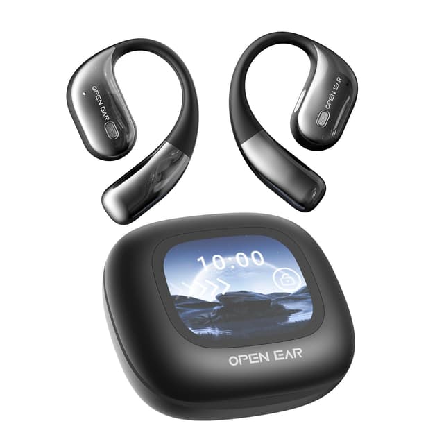 Ki Kopfhörer Übersetzer 3-in-1 Sprachübersetzer Kopfhörer Übersetzungskopfhörer mit echtzeit übersetzung 150 Sprachen mit App Open-Ear Kopfhörer für Lernen, Reisen, Business für iOS und Android XF26 Schwarz