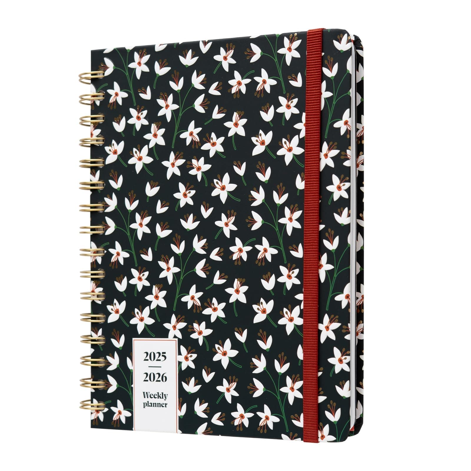Kokonote Terminplaner 2025 2026 Kalender 2026 Buchkalender Noir Blossom Schülerkalender 25/26 Studienplaner 2025/2026 - Wochenplaner Schulplaner 2025 A5 - Geschenke Schulsachen Aesthetic Schwarz Weiß
