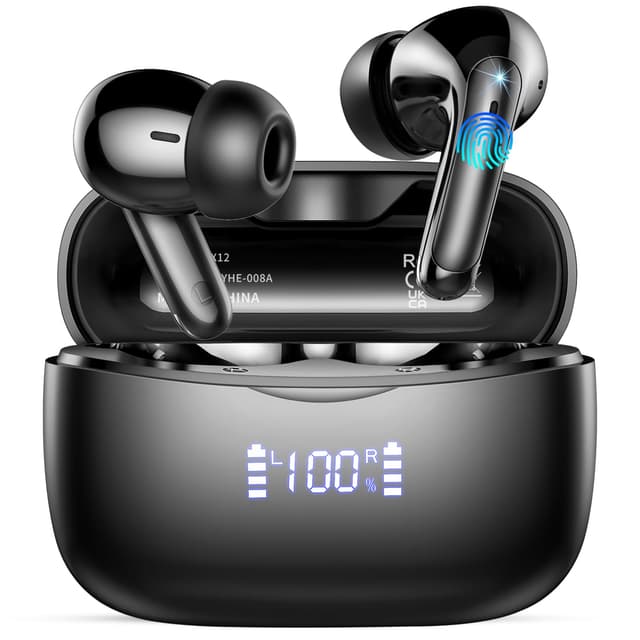 KI Übersetzer Kopfhörer, Bluetooth 5.4 Kopfhörer Übersetzer mit 164 Sprachen kopfhörer übersetzer echtzeit mit 7 Modi, ENC Rauschunterdrückung AI-Assistent 56H Laufzeit für Business, Reisen und Lernen Schwarz
