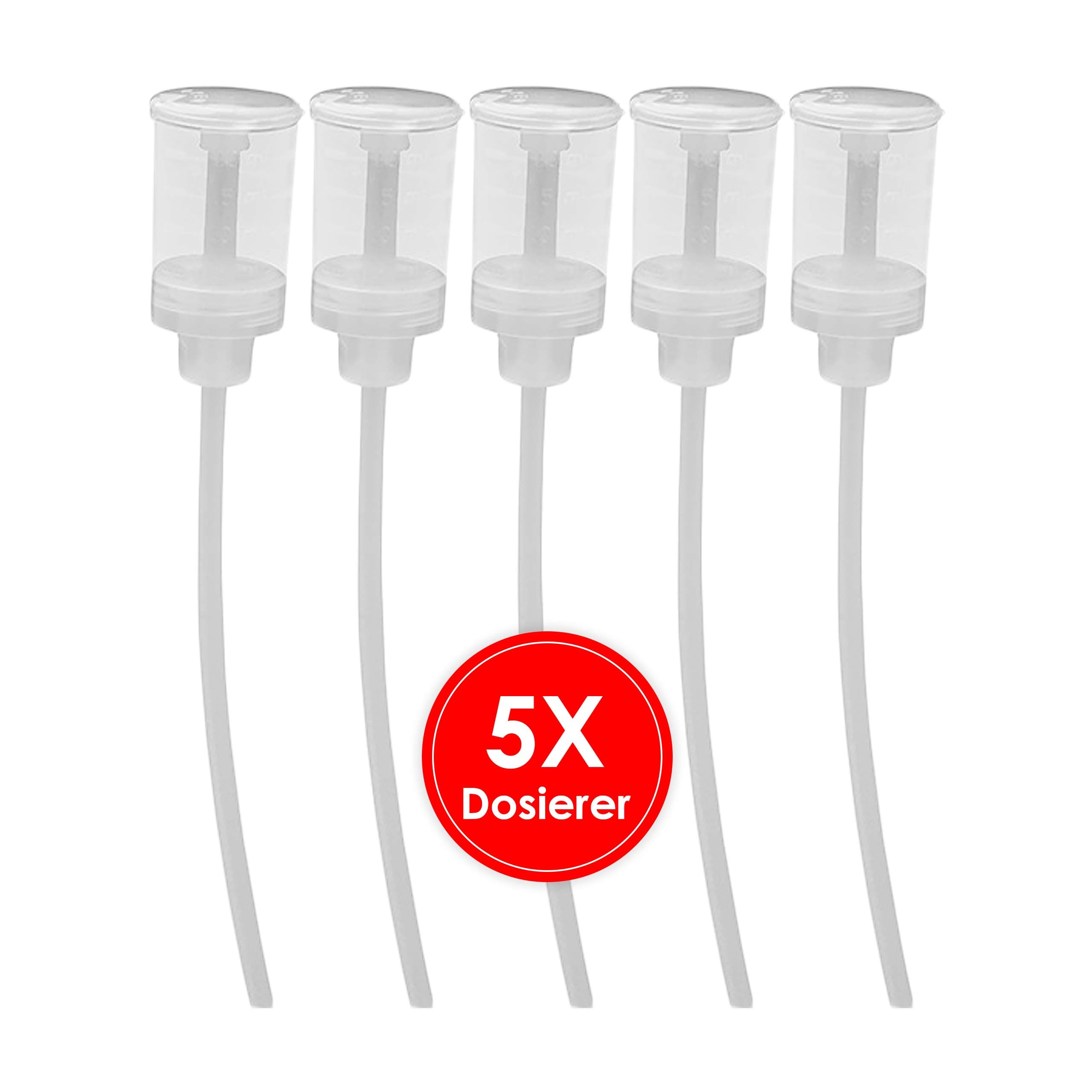 BiOHY Reinigungsmittel Dosierer (5er-Set) | chemiebeständiger Portionierer mit präziser Skala | Dosierhilfe für schnelles & einfaches Abfüllen | passend zu allen BiOHY Reinigungsflaschen Dosierer 1 stück (5er Pack)