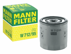 MANN-FILTER W 712/95 Ölfilter - für Pkw + Transporter Weiß Einzelpack Angebot bei HelloDeals