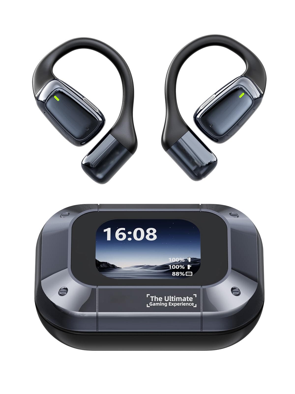 Relxhome AI Kopfhörer Übersetzer, 3-in-1 Translator Earbuds, Bluetooth 5.4 Sprachübersetzer für 134 Sprachen mit App, 60Std, 5Übersetzungsmodi Echtzeit Übersetzer Ohrhörer für Lernen, Reisen, Business Silber Schwarz