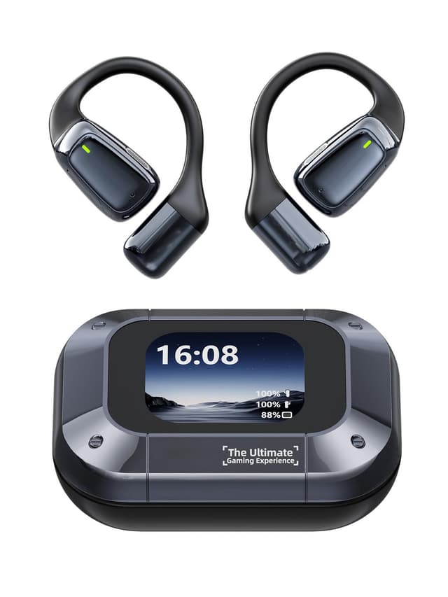 Relxhome AI Kopfhörer Übersetzer, 3-in-1 Translator Earbuds, Bluetooth 5.4 Sprachübersetzer für 134 Sprachen mit App, 60Std, 5Übersetzungsmodi Echtzeit Übersetzer Ohrhörer für Lernen, Reisen, Business Silber Schwarz