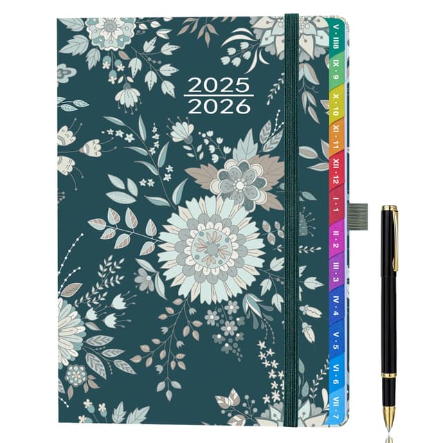 A5 Kalender 2025/2026 – Wochenkalender, 1 Woche auf 2 Seiten mit Monatsübersicht, Schülerplaner, Studienplaner, Familienplaner für Schule, Uni, Büro, Aug. 2025 – Jul. 2026, Dunkelschiefergrau A5 Kalender 2025/2026 Dunkelschiefergrau