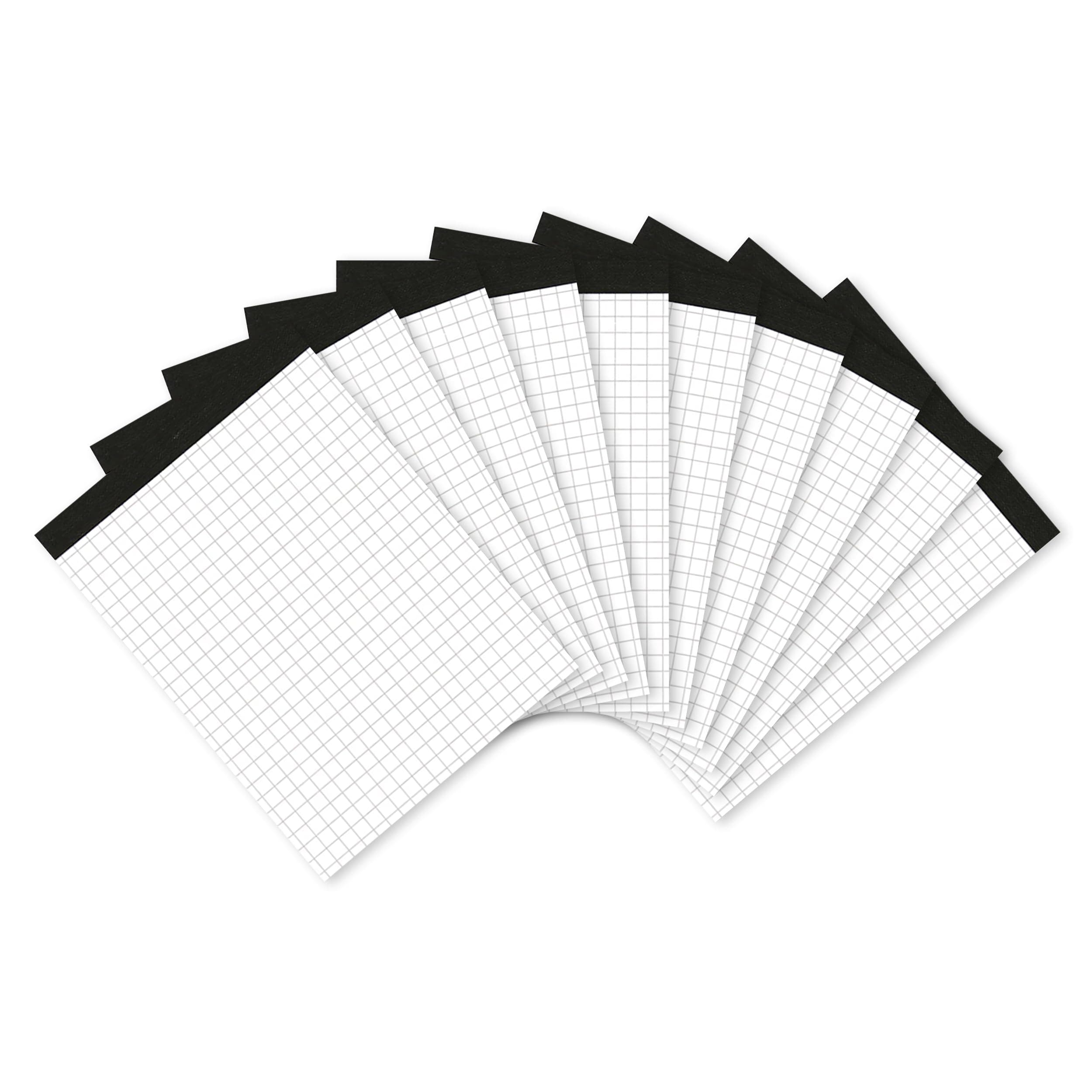 Landré Notiz-Block ohne Deckblatt A6 kariert, 50 Blatt, 70 g/m², 10 Stück
