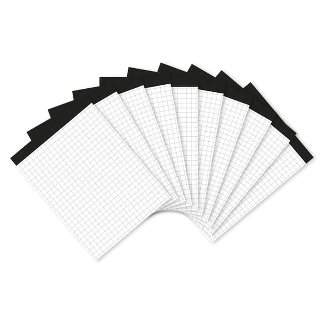 Landré Notiz-Block ohne Deckblatt A6 kariert, 50 Blatt, 70 g/m², 10 Stück