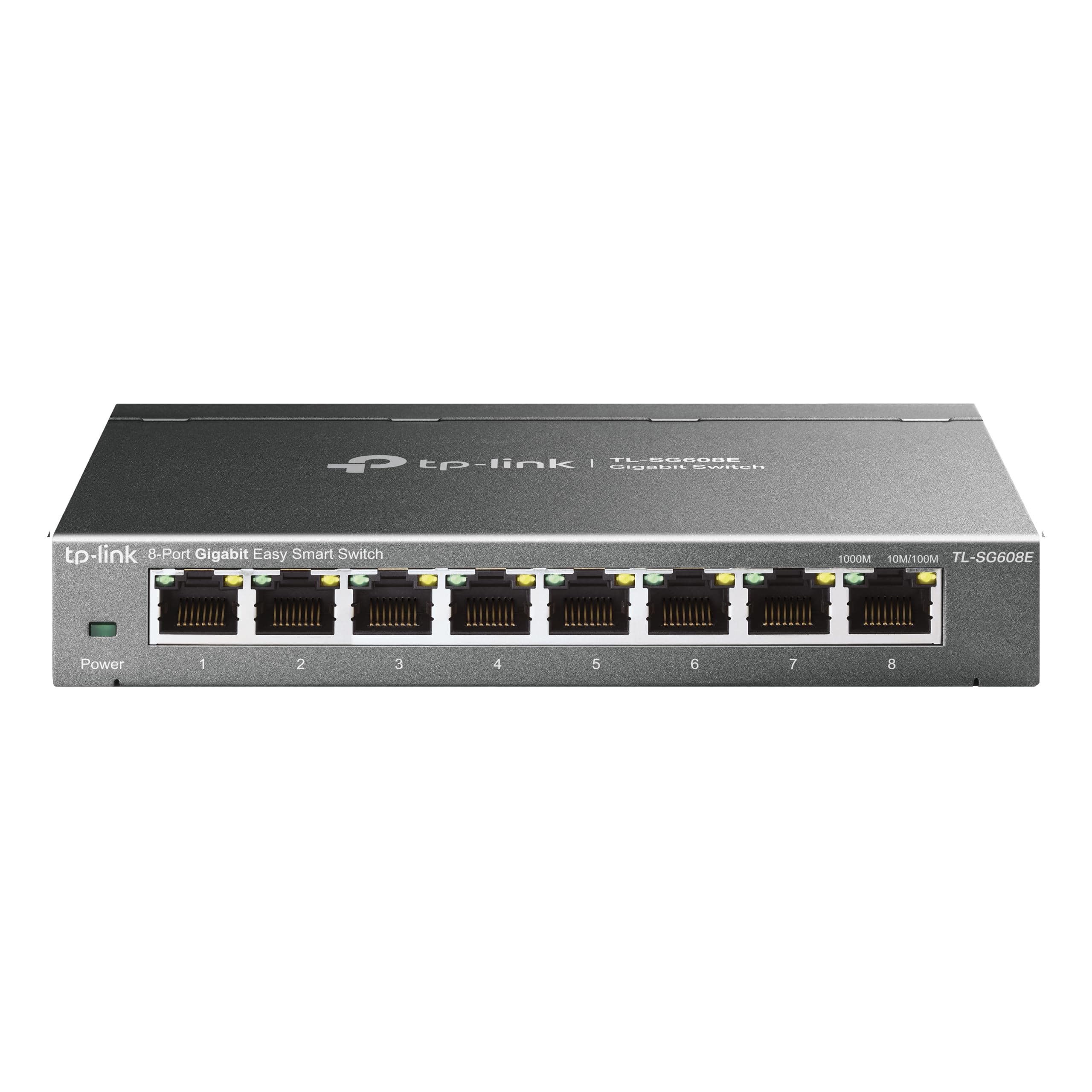 TP-Link TL-SG608E 8-Ports Gigabit Easy Smart Managed Netzwerk Switch (Plug-and-Play, Metallgehäuse, QoS, IGMP-Snooping, VLAN, zentrales Management, energieeffizient) 8-Port Managed