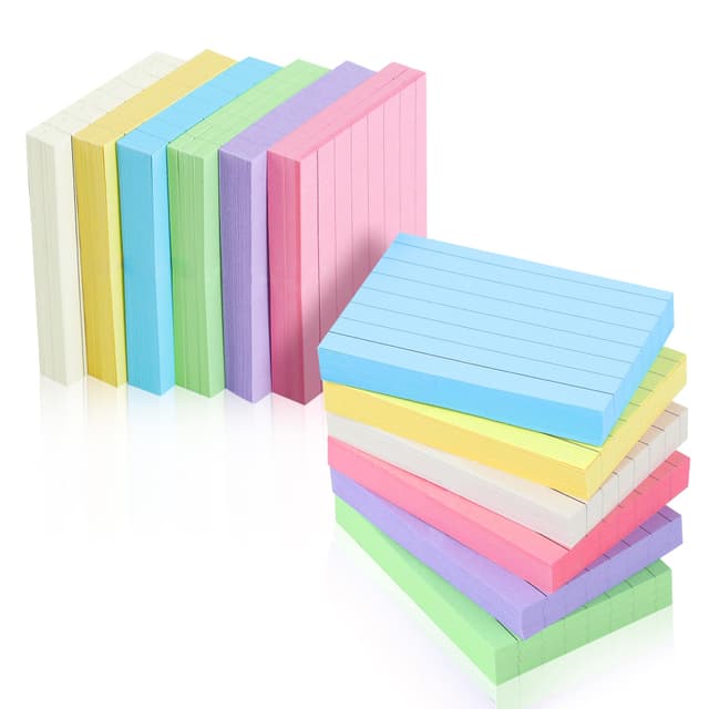 ELAKIRI 1200er Karteikarten a8 liniert, 150g/m² verdicktes Papier lernkarten bunt, 5.2 x 7.4cm flashcards für Englisch Vokabeln, Formeln und Notizen, Index Cards für Büro Schule Präsentation Vortrag Mehrfarbig A8