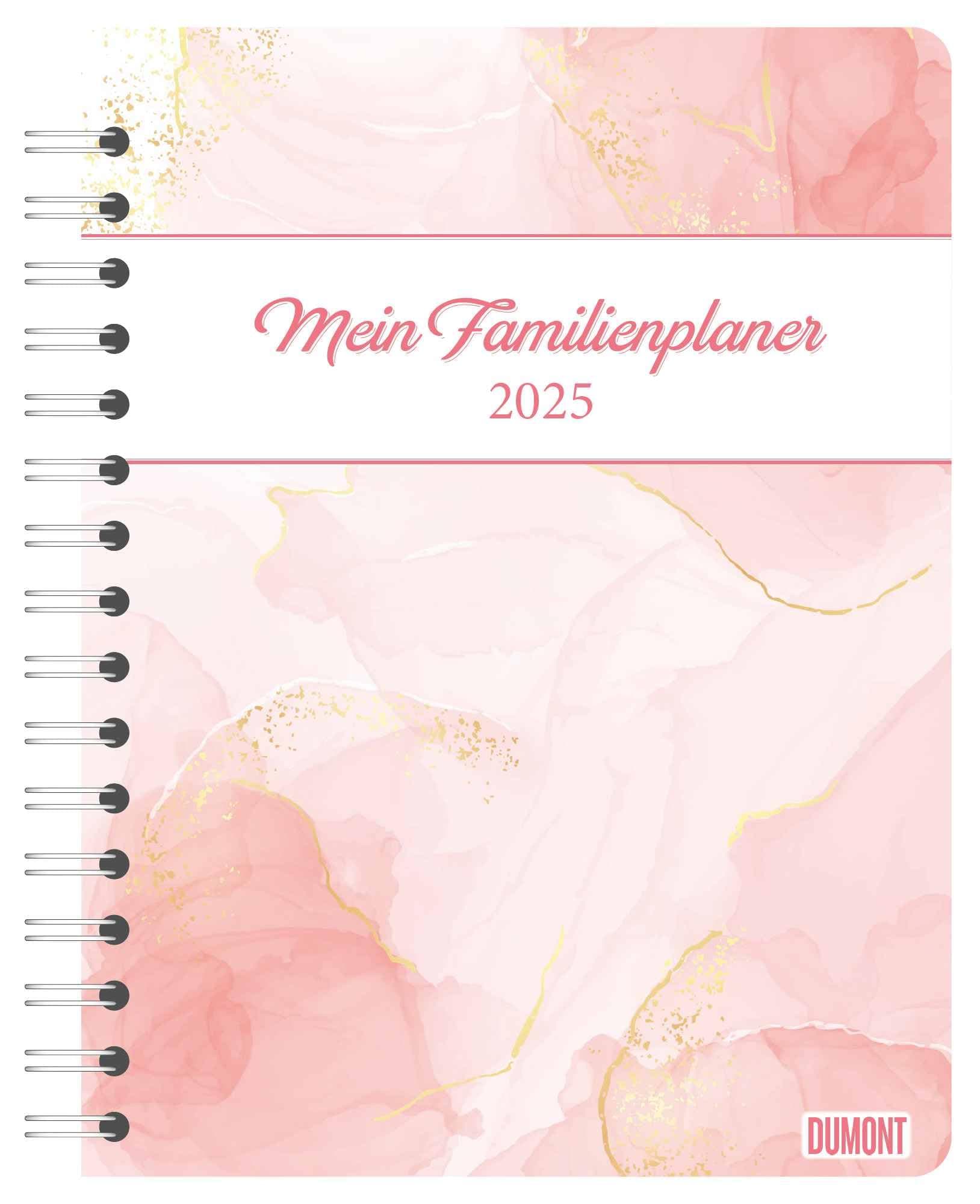 DUMONT - Colour 2025 Familienplaner-Buch, 17,5x23,1cm, Planer mit stabilem Schutzcover und 80 Notizkarten zum Heraustrennen, mit Haushaltstipps und vielen Sonderseiten: Diary