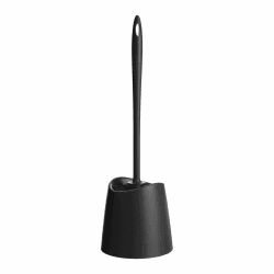 TATAY Klobürste | Robustes Material | Modernes Design | Fester und Langlebiger Bürstenkopf für Hygiene | Farbige WC-Bürsten für jedes Bad | 12 x 12 x 38 cm – Schwarz Schwarz Standard Angebot bei HelloDeals