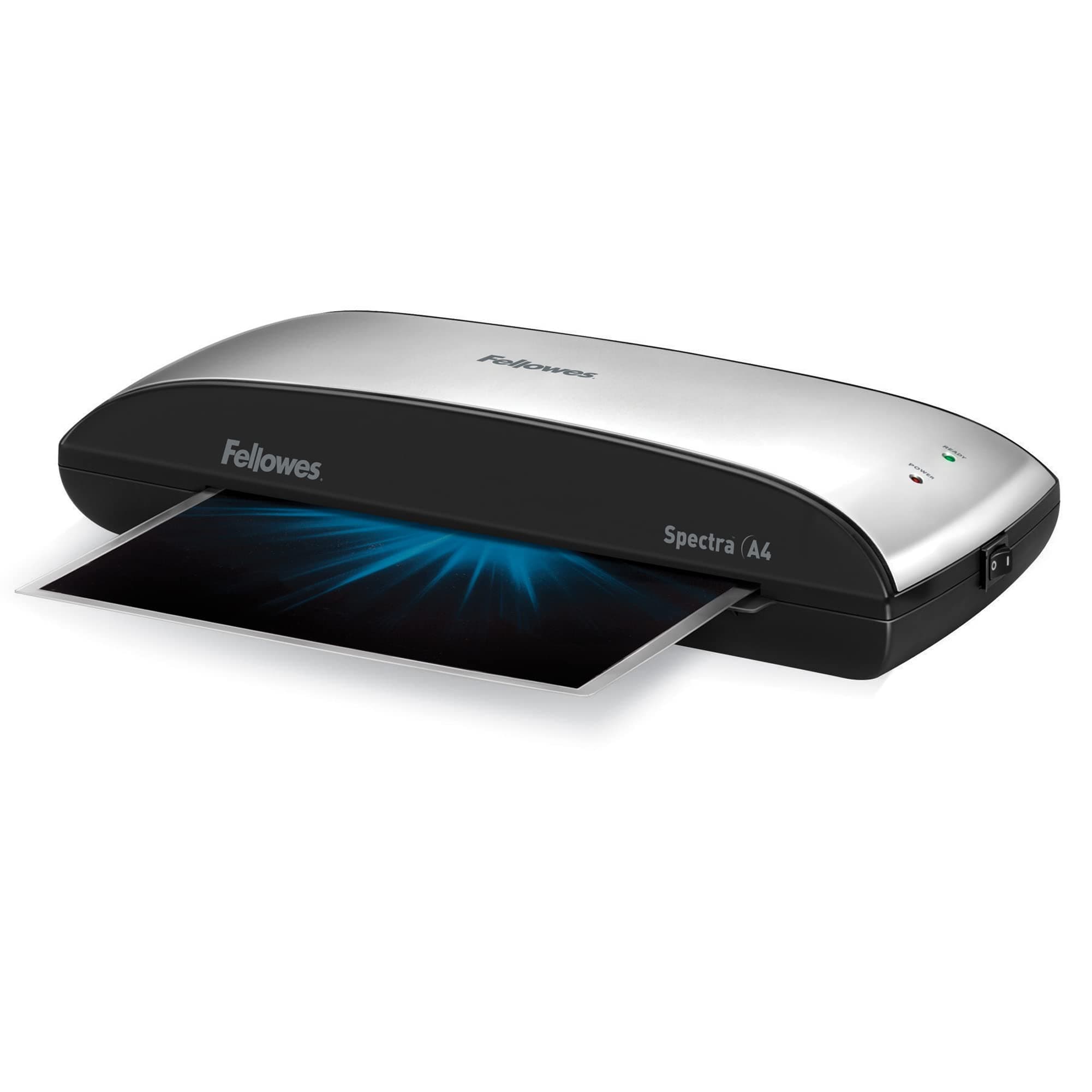 Fellowes A4 Laminiergerät, Spectra A4 für Einsteiger, für 80-125 Mikron Laminierfolien, bis A4 Format, für Zuhause/Home Office, inkl 10 gratis A4 Folien