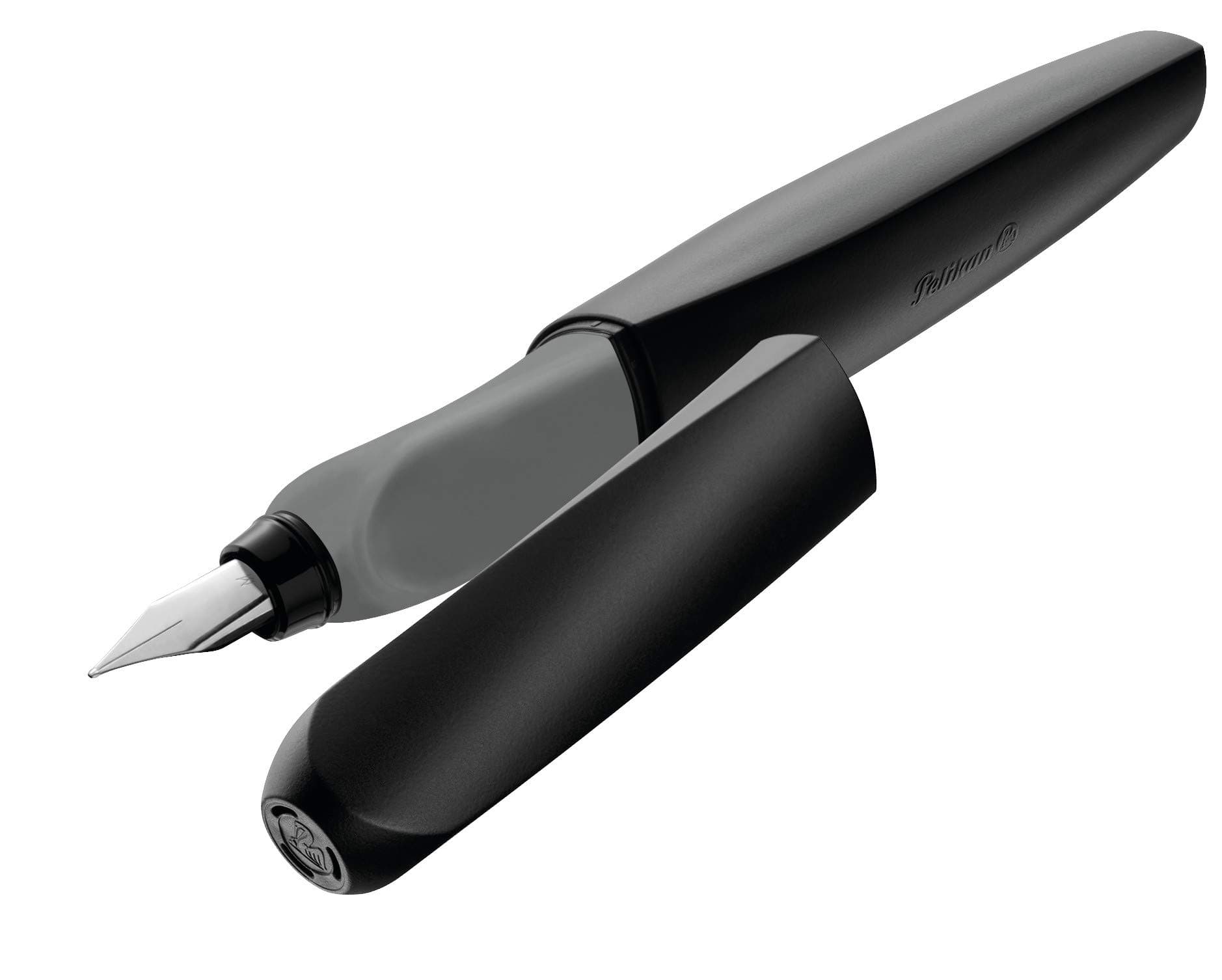 Pelikan 946806 Füller Twist in Faltschachtel, universell für Rechts- und Linkshänder, Feder M, schwarz (Schwarz) Schwarz 1 stück (1er Pack) Faltschachtel