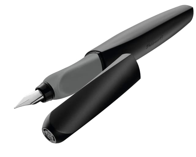 Pelikan 946806 Füller Twist in Faltschachtel, universell für Rechts- und Linkshänder, Feder M, schwarz (Schwarz) Schwarz 1 stück (1er Pack) Faltschachtel