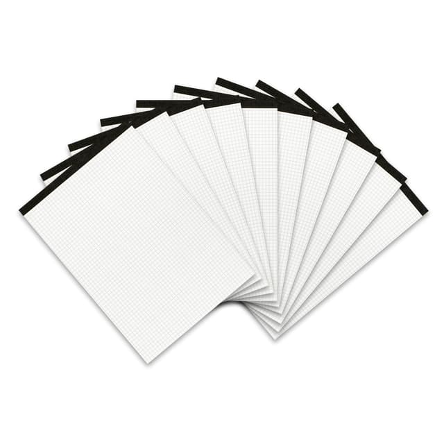 Landré Notiz-Block ohne Deckblatt A4 kariert, 50 Blatt, 70 g/m², 10 Stück A4 Single