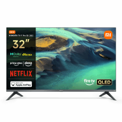 Xiaomi F Pro, 32 Zoll (81 cm), QLED, Smart TV, Fire TV, Triple Tuner DVB-C/S/S2/T/T2, Dolby Audio, DTS Virtual:X, DTS-HD, Sprachsteuerung mit Alexa, Kompatibel mit Apple AirPlay Fire TV Pro (2025 model) 32" Angebot bei HelloDeals