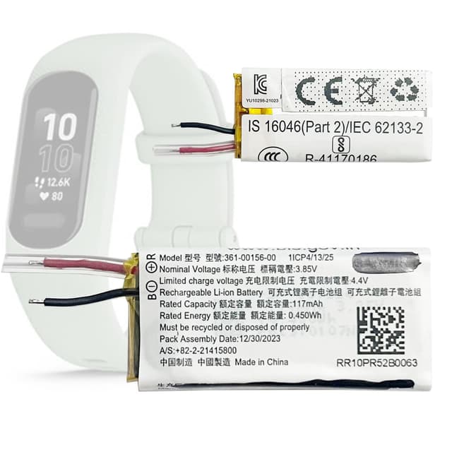 Aousavo 361-00156-00 ersatz akku Kompatibel mit Garmin vivosmart 5 Smartwatch batteria 361-00156-00