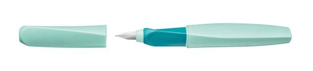 Pelikan Twist Füllhalter, Edelstahl-Feder in Strichbreite M inkl. Tintenpatrone, neo mint Faltschachtel Neo Mint