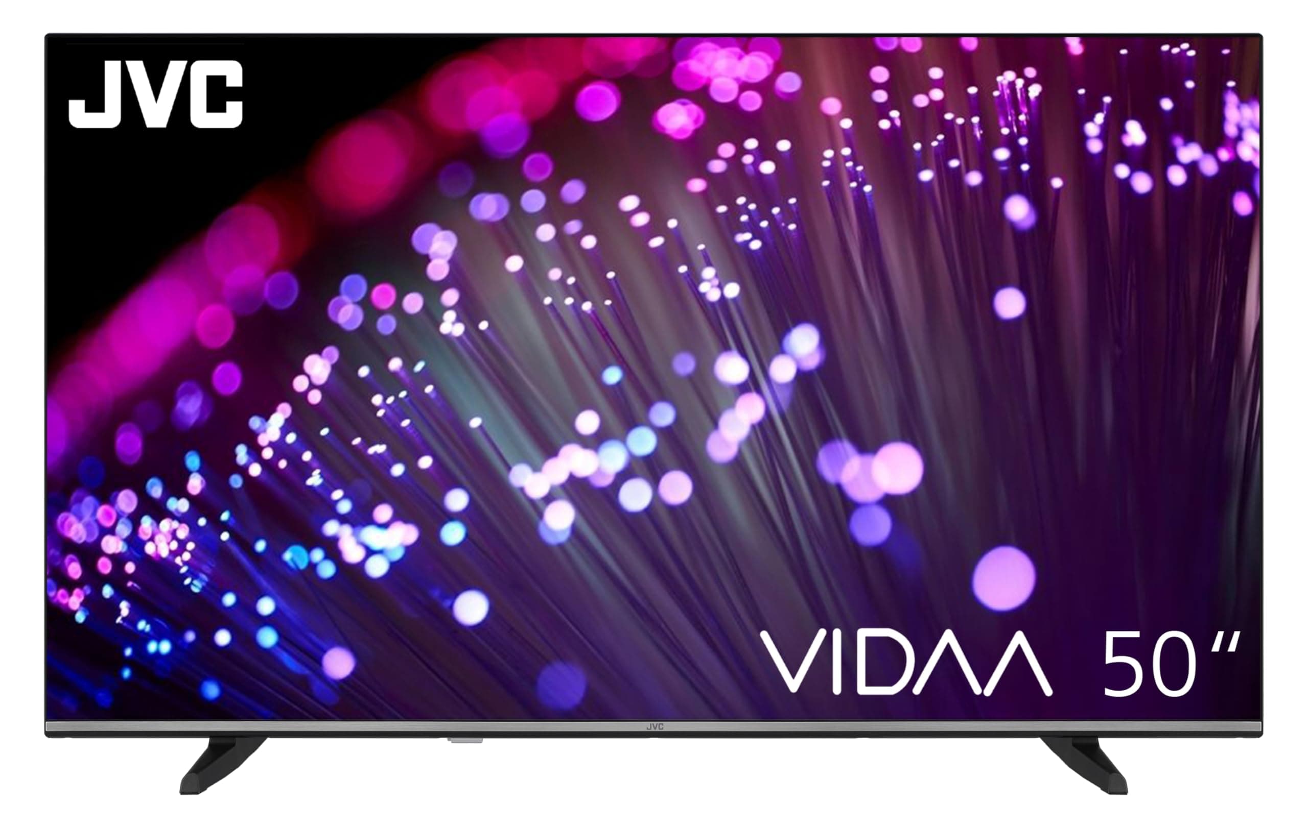 JVC Fernseher 50 Zoll Smart TV VIDAA LT-50VD3555 4K Fernseher UHD, HDR TV mit Dolby Vision und integriertem Triple-Tuner, LED TV schwarz 50 Zoll 4K VIDAA Schwarz