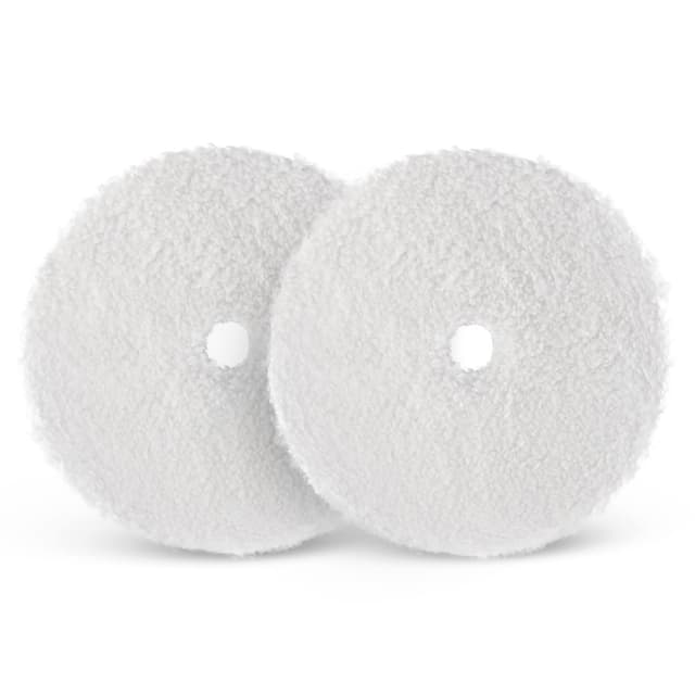 SPTA Mikrofaser Polierpad Set, 2tlg 125mm Schwämme Wolle Polierset - Applicator Pad & Polierschwamm für Polier- & Schleifmaschine