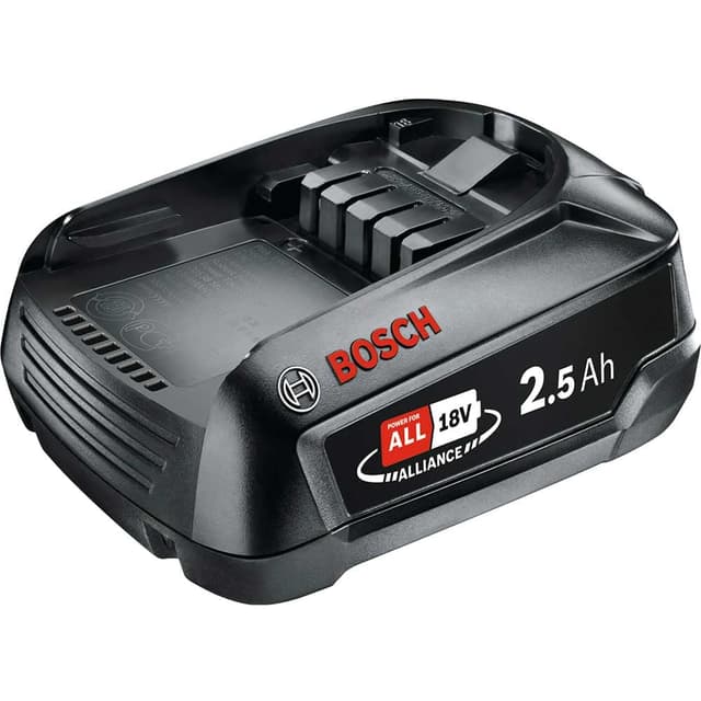 Bosch Ersatz-Akku PBA 18V 2.5Ah W-B (Hohe Kapazität für längere Laufzeit; Kompatibel mit Allen 18V Power for All-Geräten) 18V | 1x 2.5Ah Akku 2.5 Ah