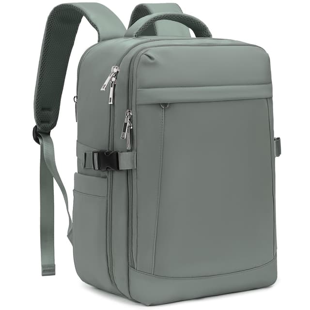 Yankony Handgepäck Rucksack 40x20x25 Für Ryanair Klein Reiserucksack 20L Travel Backpack Rucksack Handgepäck Flugzeug Für Herren Damen 40x20x25cm (20L) Grün