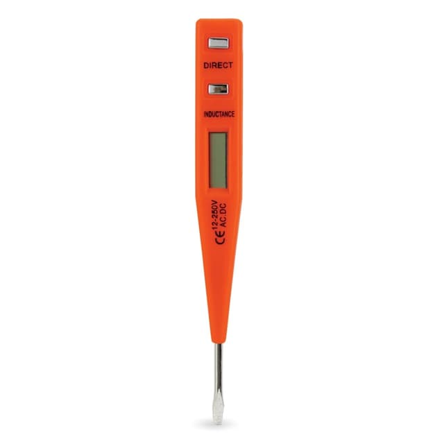 PARENCE.- 12-250V LCD Elektronischer Spannungsprüfer - Genaues Diagnosewerkzeug für Elektriker und Heimwerker