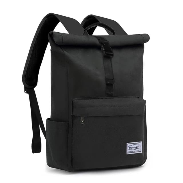 TANTOMI Rucksack Damen Herren, Rucksack Laptop Tasche 15,6 Zoll, Laptop Rucksack Damen Herren weit öffenbar, Rolltop Rucksack wasserdicht,Backpack Daypack für Schule,Fahrradfahren,Freizeit und Reise.