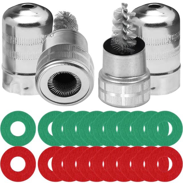 Xiatiaosann Batteriepol-Reinigungsbürste, Auto Batterie Klemmen Reiniger 2er-Pack, Anti-Korrosions-Faser-Waschmaschine 12 STÜCKE, Metallbatteriepol-Reinigungsbürste für Autoboot