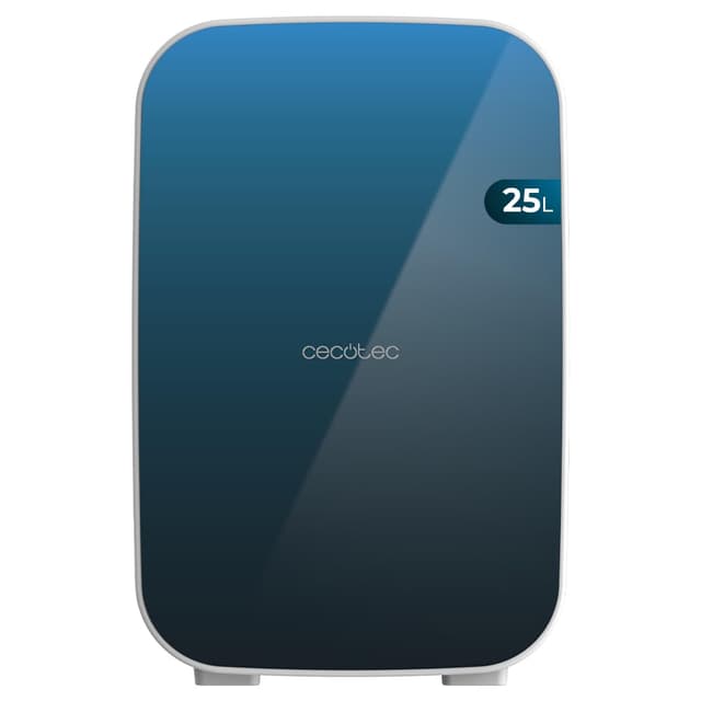 Cecotec Bahamas Pat Mini-Kühlschrank, 25 l, 25 l, Betrieb 12 V-220 V, kompatibel mit Auto und Wohnwagen, Kühl- und Heizfunktion, Temperaturbereich 7-65 °, einfacher Transport 25 L | Bahamas Blau