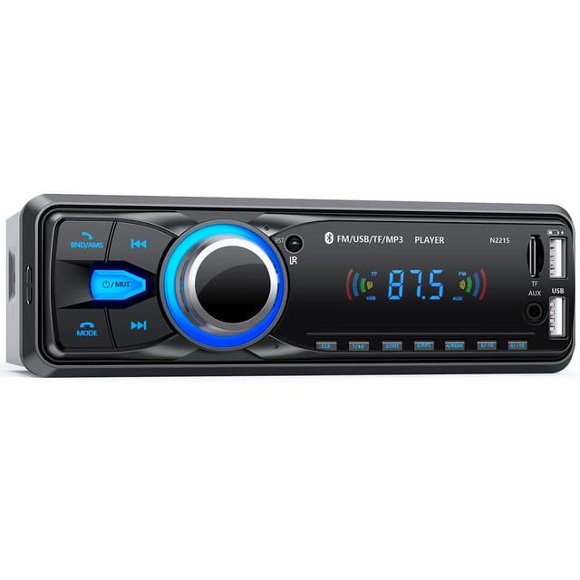 Autoradio Bluetooth,CENXINY Auto Radio Bluetooth 1Din Autoradio mit Bluetooth FM 2USB/AUX/SD Karte/MP3-Player Fernbedienung, Unterstützung für iOS/Android Blau