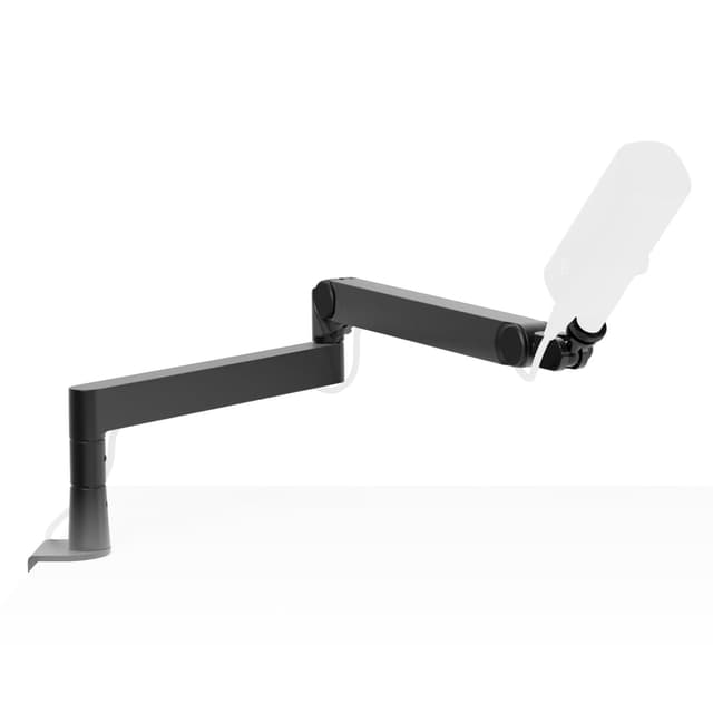 Elgato Wave Mic Arm Pro – 360° drehbarer Mikrofonarm mit niedrigem Profil und Gasfeder, kompatibel mit Elgato-Mikrofonen/Shure SM7B/HyperX QuadCast/Rode/Blue Yeti & mehr - Für Broadcasting/Podcasting Schwarz