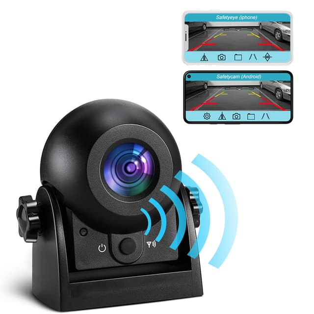 Uzone Rückfahrkamera Kabellos,Nachtsicht,IP68 Wasserdicht,Magnetisch,WiFi Rückfahrkamera Auto Smartphone APP für iPhone und Android,rückfahrkamera kabellos akku für Wohnwagen,Hitch,Pferdeanhänger WIFI Rückfahrkameras