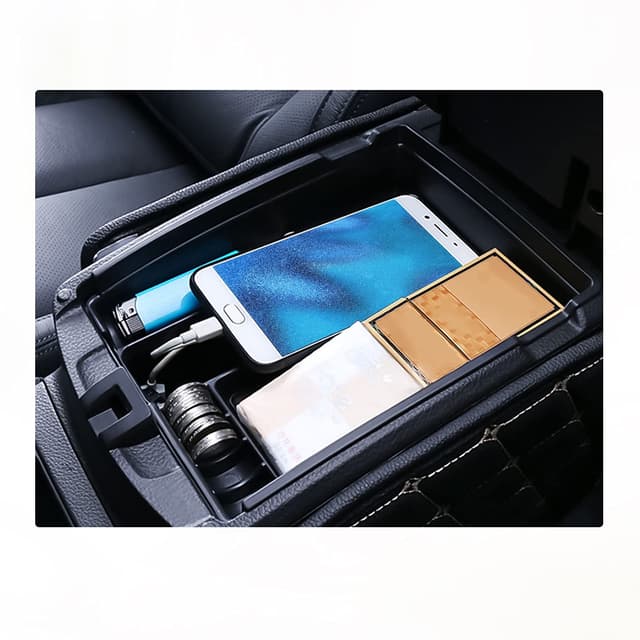 BIXUAN X-Trail kompatibel mit Nissan X-Trail T32 NT32 2014-2021 Aufbewahrungsbox Organizer mit Rutschfester Matte Mittelkonsole Organizer Innen Ordentliche Auto Zubehör Rot