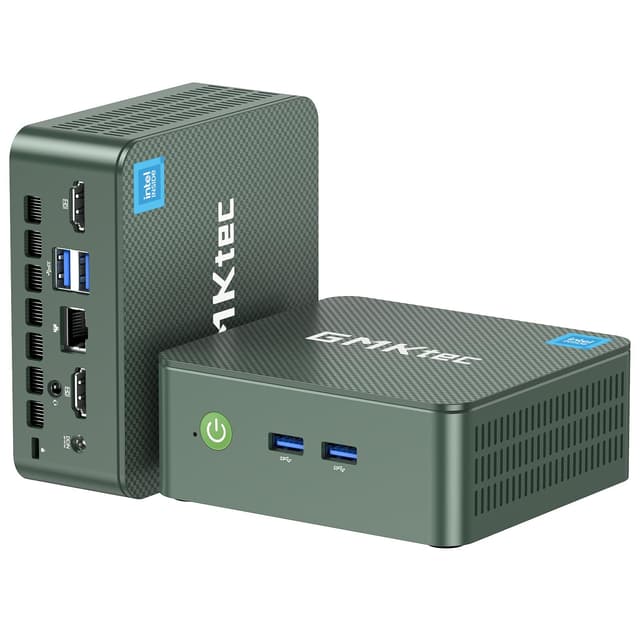 GMKtec G3 Plus N150 Mini PC Intel Twin Lake N150 3.6GHz(stärkerer N100) 16GB DDR4 RAM 512GB M.2 NVME SSD, Mini Computer 4K Dual HDMI/WiFi 6/BT5.2/2.5G LAN, Micro PC für Business/Heimkino/Schule Win 11 G3 Plus-16G+512G N150