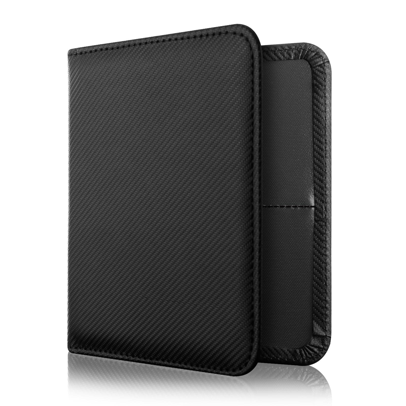 CoBak Kfz Zulassungs Fahrzeugschein Hülle und Versicherungshalter – Magnetverschluss Auto Organizer für das Handschuhfach im, Zubehörtasche für wichtige Dokumente Karten（Carbonfaser Schwarz） Carbonf Schwarz